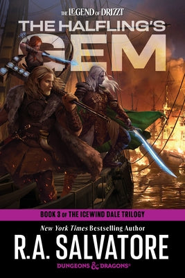 Paperback of The Halfling's Gem by Random House Worlds, third book in the Icewind Dale Trilogy for Dungeons & Dragons fans.