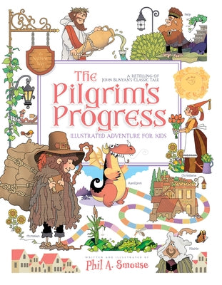Illustrated paperback of The Pilgrim's Progress for Kids by Whitaker House featuring colorful cover art of John Bunyan's classic story.