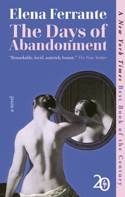 Paperback of The Days of Abandonment by Europa Editions, showing the book cover with title and author details.
