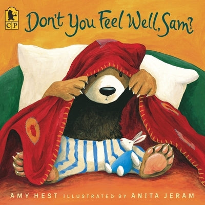 Paperback of "Don't You Feel Well, Sam?" by Candlewick Press, showing the book cover with colorful illustrations.