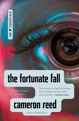 Paperback of The Fortunate Fall by Tor Books featuring the book cover with dark and mysterious artwork.