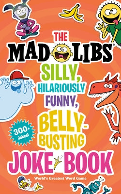 Paperback Mad Libs joke book featuring over 300 funny, silly jokes with colorful cover and playful design.