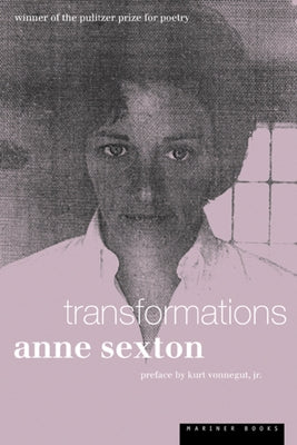Paperback of "Transformations" by Ecco Press, featuring the book's cover with artistic design and title text.
