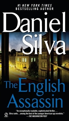 Mass market paperback of The English Assassin by Berkley Books, showing the book cover with title and author text.