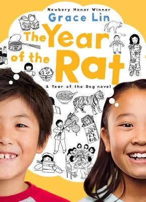 Paperback copy of The Year of the Rat by Little, Brown Books for Young Readers, featuring an illustrated cover with a rat design.
