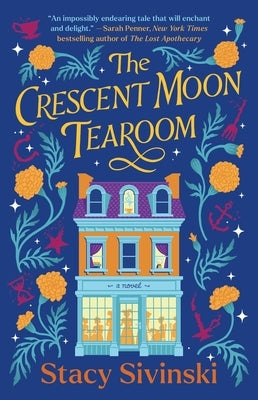 Paperback of The Crescent Moon Tearoom by Atria Books, featuring a cozy tea shop scene on the cover.