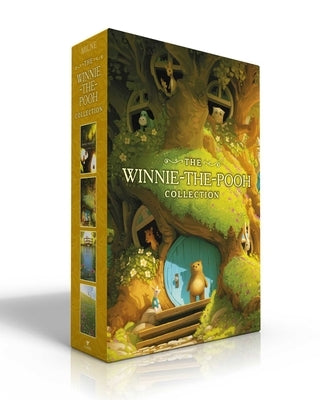 Boxed set of Winnie-The-Pooh collection paperbacks featuring classic stories, including The House at Pooh Corner and Now We Are Six.