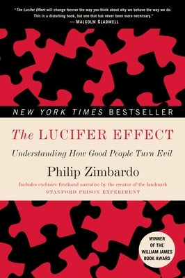 Paperback of The Lucifer Effect by Random House Trade, featuring a cover image with book title and author details.