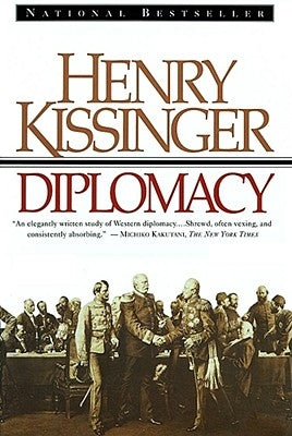 Paperback copy of the book Diplomacy by Simon & Schuster featuring a close-up of the cover design.