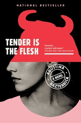 Paperback of Tender Is the Flesh novel by Scribner Book Company featuring a dark, minimalist cover with eerie artwork.