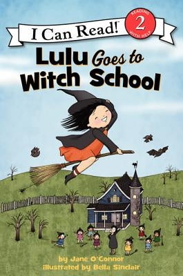 Paperback of Lulu Goes to Witch School, a Halloween children's book by HarperCollins featuring colorful witch-themed illustrations.