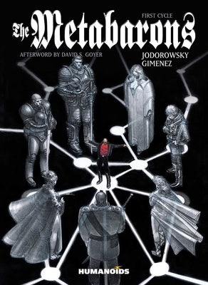 Paperback of The Metabarons comic by Humanoids, Inc., showing the cover with detailed artwork and bold title text.