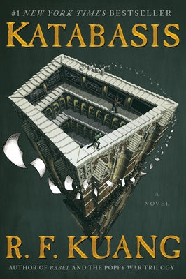 Paperback of Katabasis by Harper Voyager featuring the book cover with dark, atmospheric artwork and bold title text.