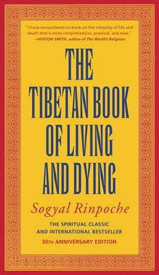Paperback of The Tibetan Book of Living and Dying by HarperOne, showing the book cover with title and design elements.