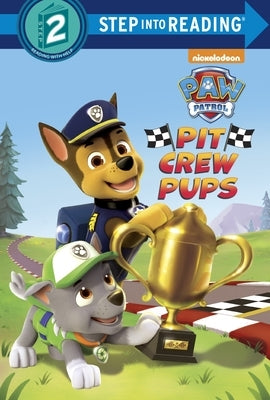 Paperback Pit Crew Pups book from Paw Patrol by Random House Books for Young Readers showing colorful cover art with animated pups.
