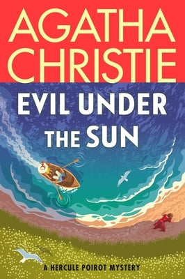 Paperback of "Evil Under the Sun" Hercule Poirot mystery by William Morrow & Company, showing the book cover with title and author.
