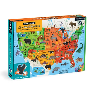 Little Park Ranger National Parks Map of the U.S.A. Geography Puzzle Other Galison