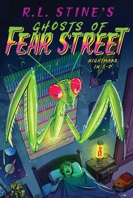 Paperback of "Nightmare in 3-D" by Aladdin Paperbacks, showing the book cover with colorful 3-D illustrations.