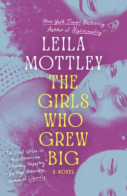 Vintage paperback of "The Girls Who Grew Big" featuring colorful cover art with illustrated girls on a vibrant background.