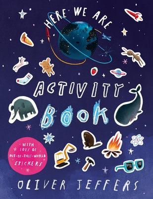 Paperback Here We Are Activity Book by Philomel Books featuring colorful illustrations and engaging activities for children.