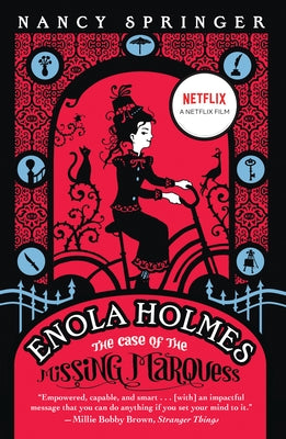 Paperback of Enola Holmes: The Case of the Missing Marquess by Philomel Books, featuring the book cover with title and illustrations.