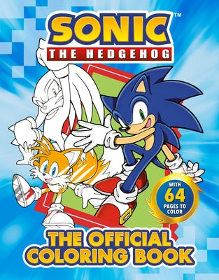 Sonic the Hedgehog coloring book by Penguin Young Readers Licenses, paperback with colorful Sonic illustrations on the cover.