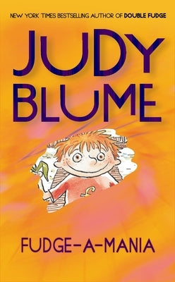 Cover of Fudge-A-Mania by Berkley Books, a mass market paperback with colorful illustrations and playful font.