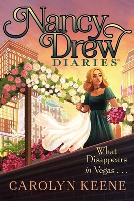 Paperback of "What Disappears in Vegas" by Aladdin Paperbacks, showing the book cover with colorful Nevada-themed illustrations.