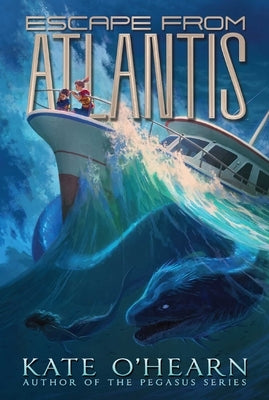 Paperback of Escape from Atlantis by Aladdin Paperbacks showing the colorful game board and game pieces on the cover.