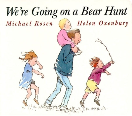 Little Simon's "We're Going on a Bear Hunt" board book featuring colorful illustrations for young children.