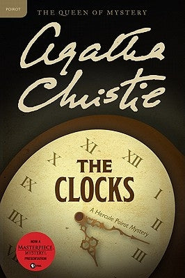 Paperback of The Clocks: A Hercule Poirot Mystery by William Morrow & Company, featuring the book cover with title and author details.