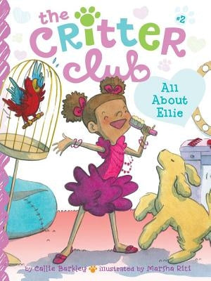 Paperback book titled "All About Ellie" by Little Simon, featuring colorful illustrated cover with playful design.