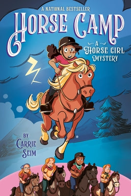 Paperback of Horse Camp: A Horse Girl Mystery by Penguin Workshop featuring a colorful cover with a horse and camp scene.