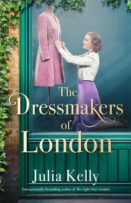 Paperback of The Dressmakers of London by Gallery Books featuring cover art with vintage fashion illustrations.