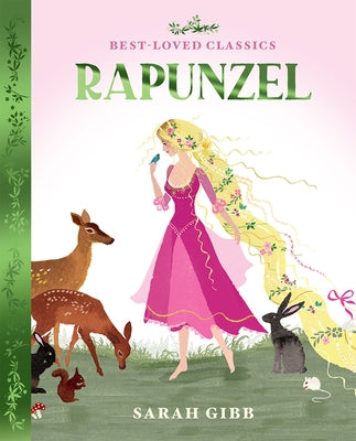 Paperback copy of Rapunzel book by HarperCollins Children's Books, featuring colorful illustrated cover art.
