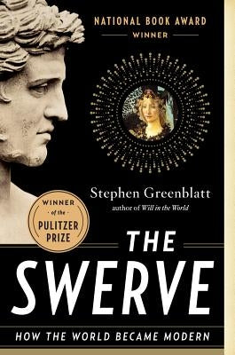Paperback of The Swerve by W. W. Norton & Company, featuring a cover with abstract artwork and the title text.