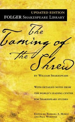 Mass market paperbound edition of The Taming of the Shrew by Simon & Schuster, featuring the book cover with classic design elements.