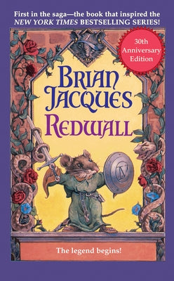 Redwall 30th Anniversary Edition mass market paperback book with red cover and illustrated spine, published by Ace Books.