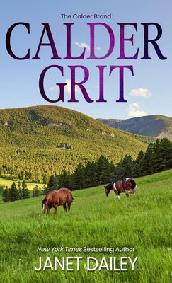 Large print paperback of Calder Grit by Large Print Press, showing the book cover with title and author details.