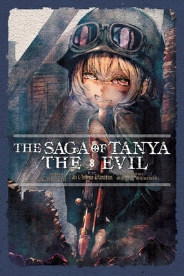 Paperback of The Saga of Tanya the Evil, Vol. 8 light novel by Yen On, showing the cover with artwork and title.