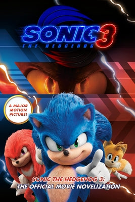 Paperback of Sonic the Hedgehog 3: The Official Movie Novelization by Penguin Young Readers Licenses, featuring colorful cover art.
