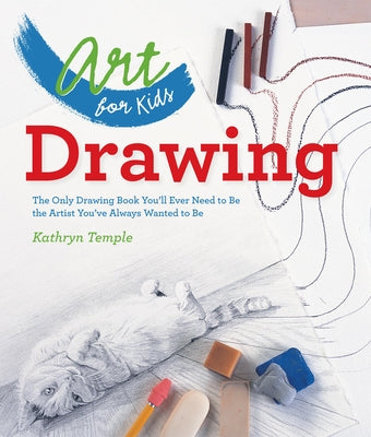 Paperback art book for kids by Union Square Kids, featuring colorful drawing tools and sample illustrations on the cover.