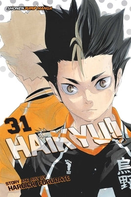 Paperback of Haikyu!!, Vol. 31 manga by Viz Media featuring colorful cover art with volleyball-themed illustrations.