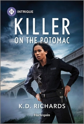 Mass market paperbound of "Killer on the Potomac" by Harlequin Intrigue, showing the book cover with dark and mysterious imagery.