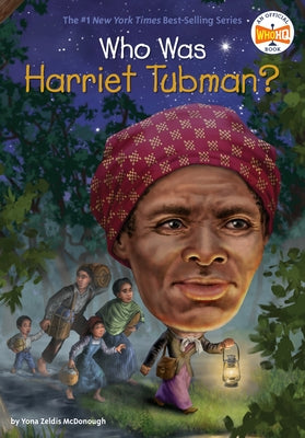Paperback book titled "Who Was Harriet Tubman?" by Penguin Workshop featuring a cover image with Harriet Tubman's portrait.