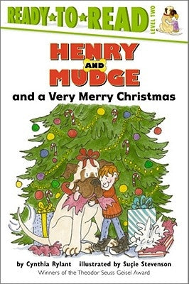 Paperback of Henry and Mudge and a Very Merry Christmas, a Ready-To-Read Level 2 book by Simon Spotlight, showing colorful holiday cover art.