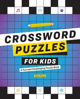 Paperback crossword puzzles book for kids by Callisto Kids, featuring fun and challenging puzzles for young learners.