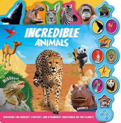 Incredible Animals: Interactive Children's Sound Book with 10 Buttons Board Book Igloo Books