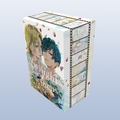 Twilight Out of Focus Box Set paperback by Vertical Comics, featuring a cover with artistic illustrations and book spines.