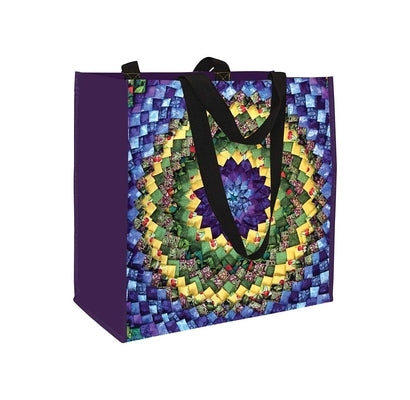 Pinecone Quilt Eco Tote: Reusable Grocery and Shopping Bag, Lightweight Folding Gift Tote Bag by Ford-Smith, Betty